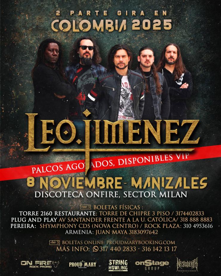 Leo Jimenez en vivo manizales 2025. junto a Culpables