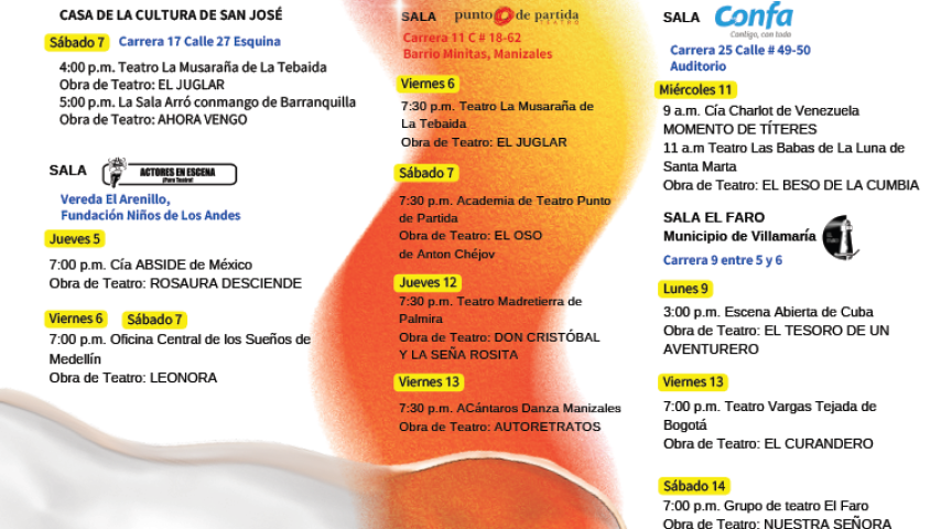 Muestra Alternativa de Teatro en Manizales 2024